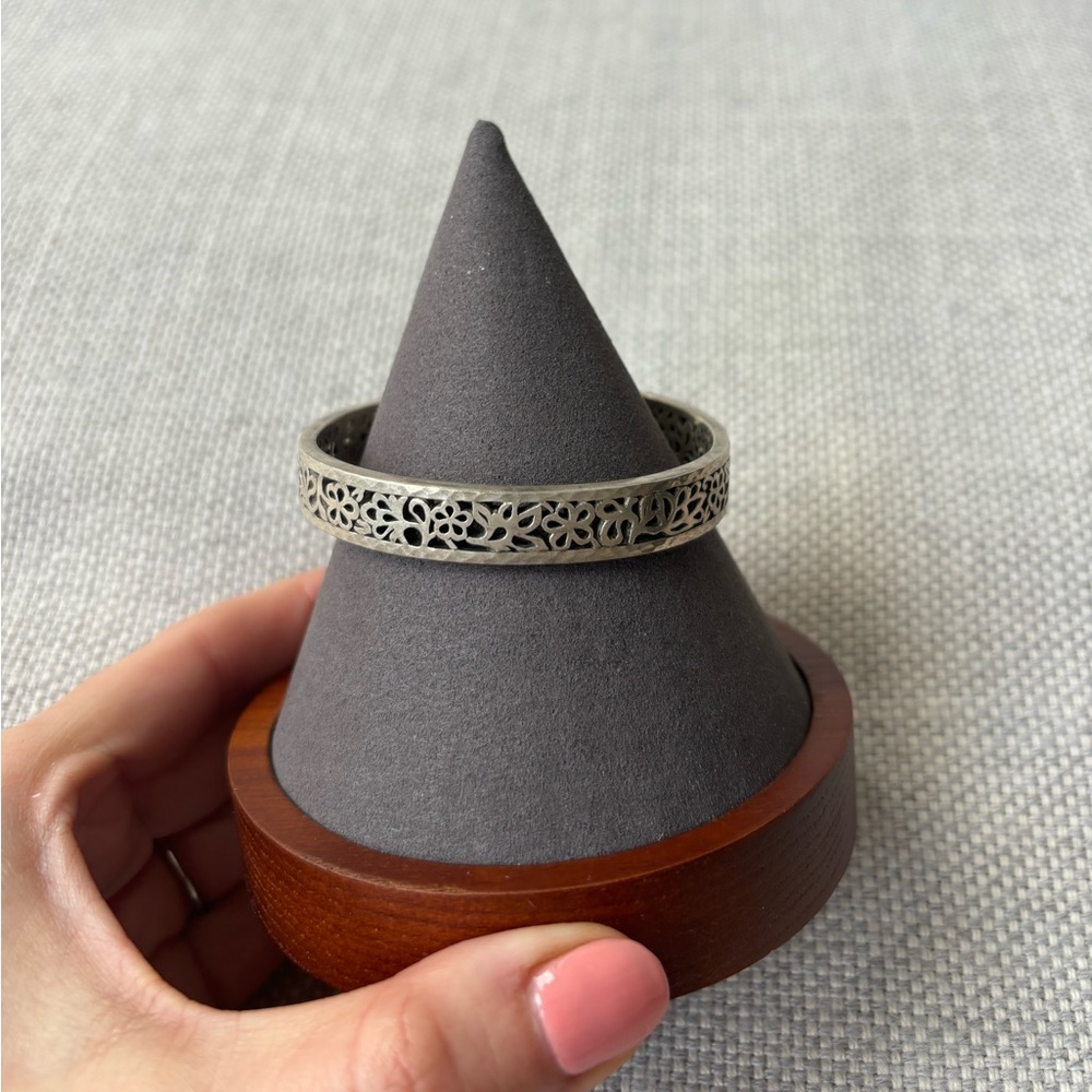 925 silver filigree cuff bracelet